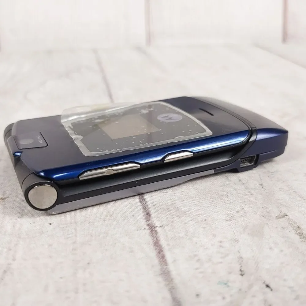 Motorola Razr V3i Flip Cell Phone - CINGULAR Y2K - GSM No Battery MP3 - TESTED